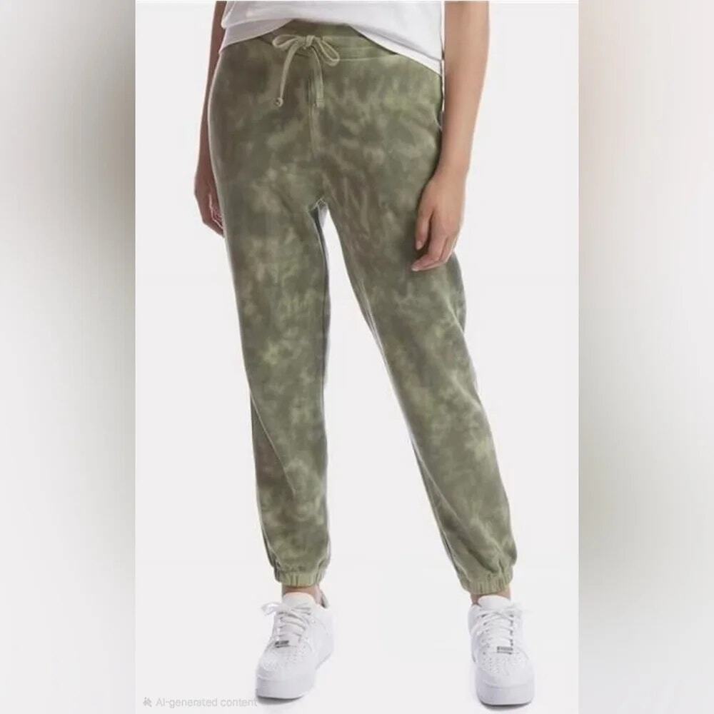 NWOT Alternative Apparel Earthleisure Green Tie Dye Sweatpant Women's Size Small